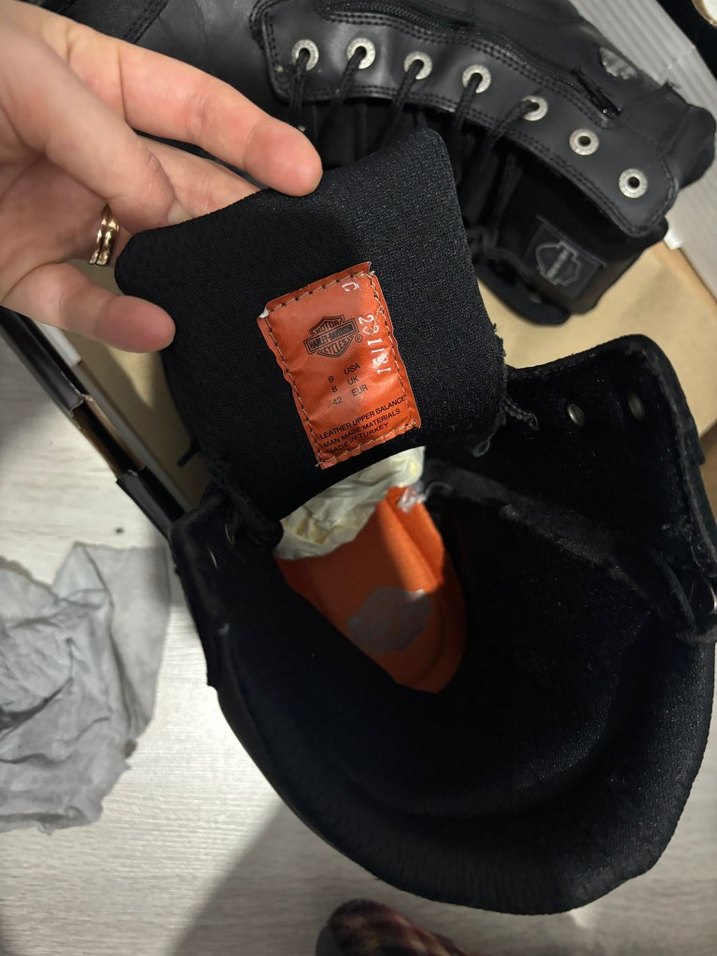 Orijinal Harley Davidson Erkek Biker Bot - Görsel 4