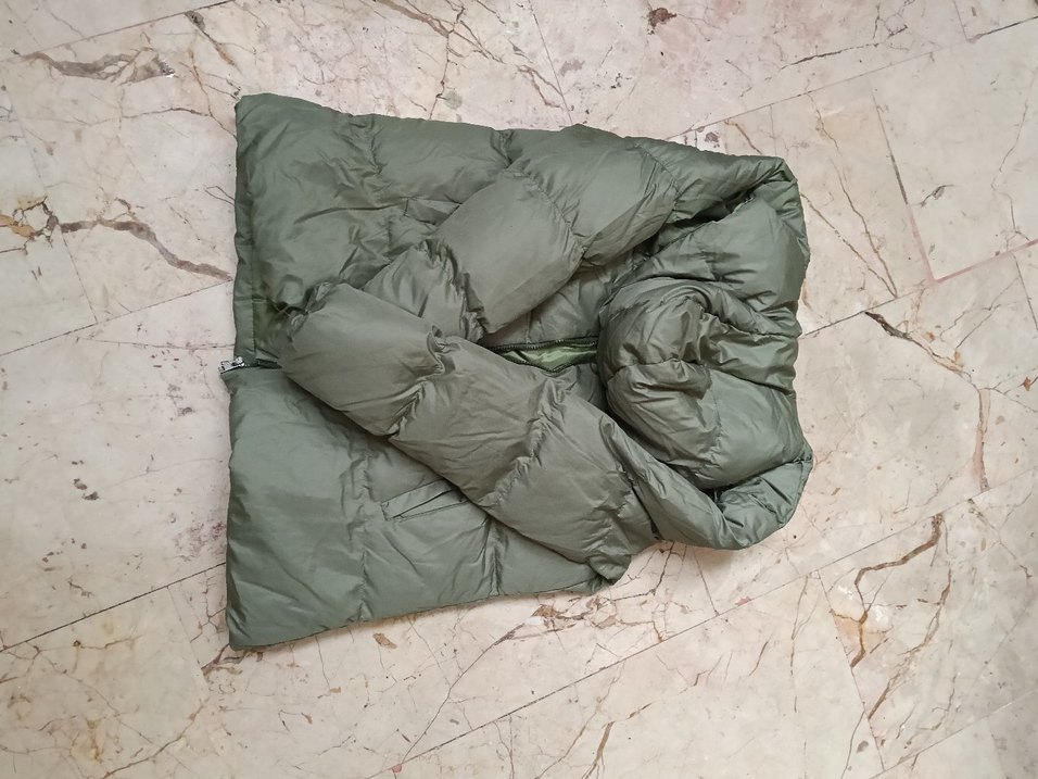 Kadın Haki Kapüşonlu Kışlık Mont - Görsel 2