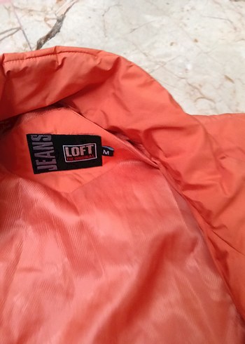 Turuncu Kadın Keten Ceket - Görsel 2