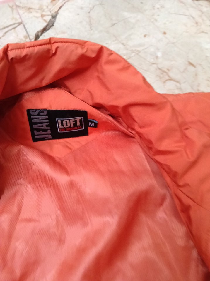 Turuncu Kadın Keten Ceket - Görsel 2