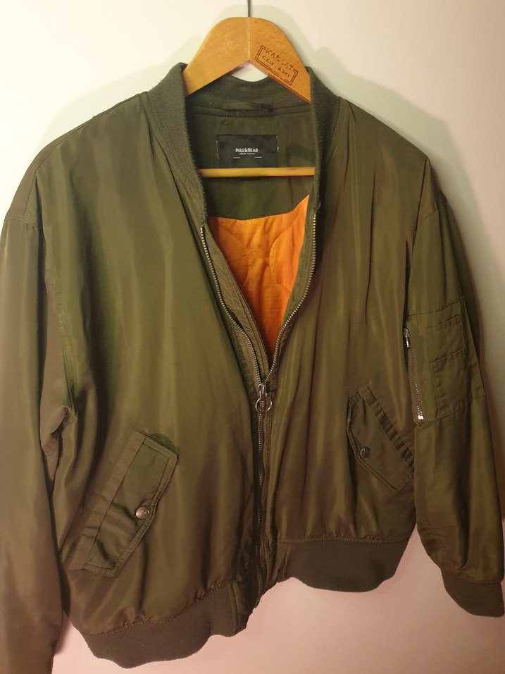 Pull & Bear Bomber Mont - Görsel 4