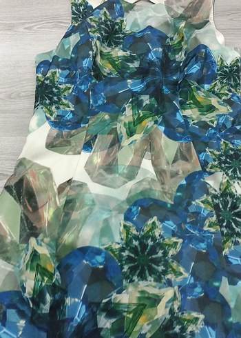 Mavi Desenli karısık diz boy - Görsel 2