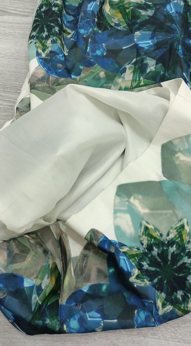 Mavi Desenli karısık diz boy - Görsel 4