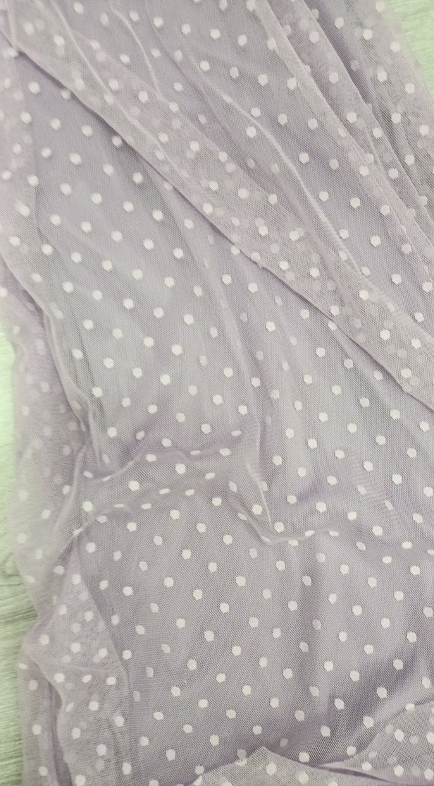 Mor Puantiyeli Uzun Bohem Elbise - Görsel 4