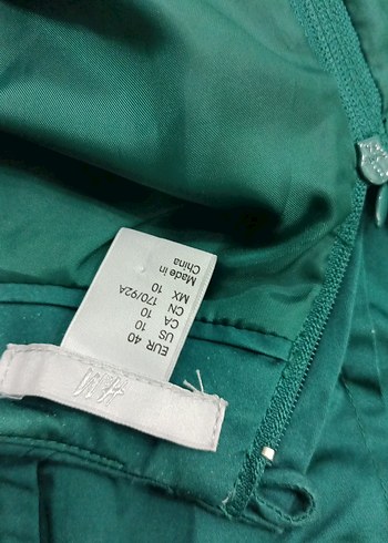 Yeşil V Yakalı Kolsuz Midi Elbise - Görsel 5