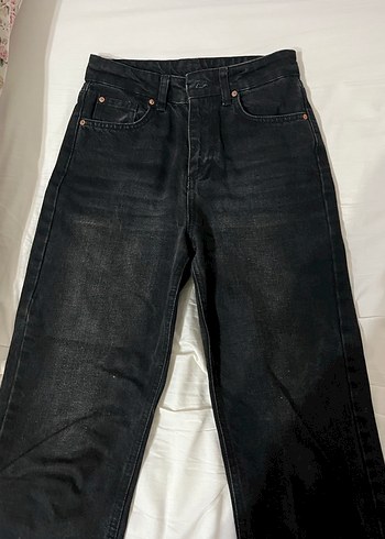 Siyah Normal Kesim Kadın Kot Pantolon - Görsel 2