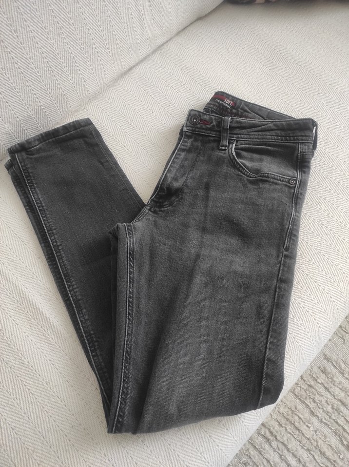 Gri Loft Erkek Denim Jean Pantolon - Görsel 2