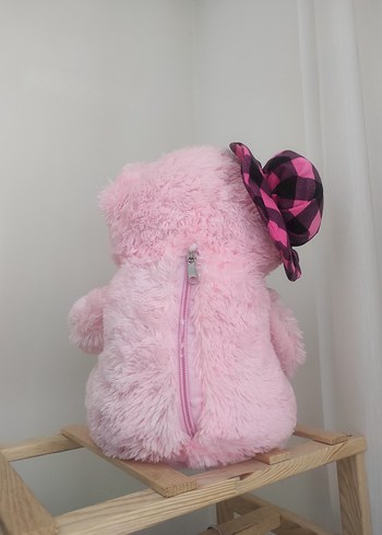 Pembe Peluş Ayıcık Oyuncak - Görsel 2