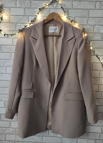 Bej blazer ceket