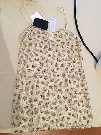 Zara Zara iç giyim çiçekli elbise pijama