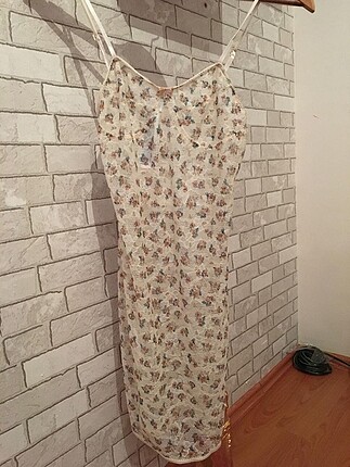 xs Beden Zara iç giyim çiçekli elbise pijama