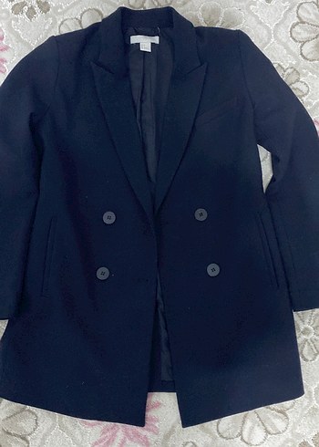 Düğmeli Siyah Kadın Blazer Ceket - Görsel 3