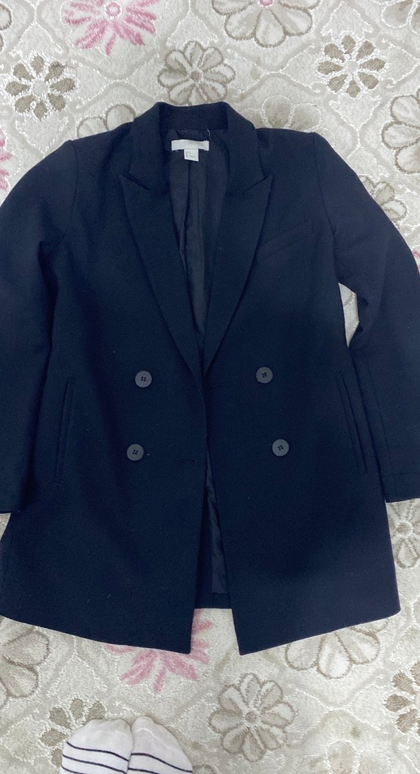 Düğmeli Siyah Kadın Blazer Ceket - Görsel 3