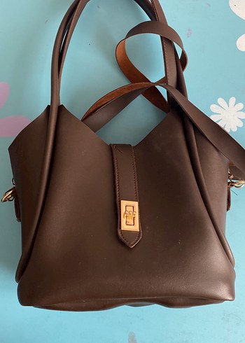 Kahverengi Deri Kadın Çanta - Görsel 2
