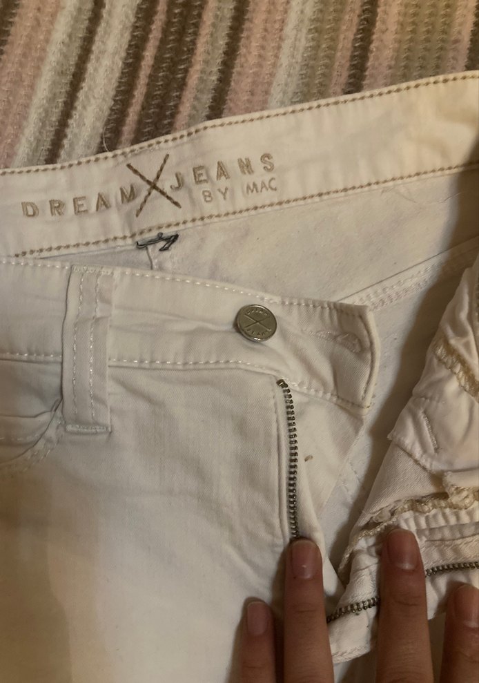 Beyaz jean - Görsel 4