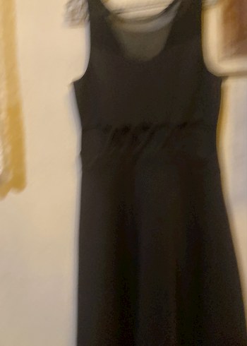 Siyah Gotik Midi Elbise - Görsel 8