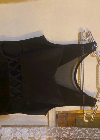 Siyah Gotik Midi Elbise - Görsel 7