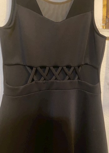 Siyah Gotik Midi Elbise - Görsel 2