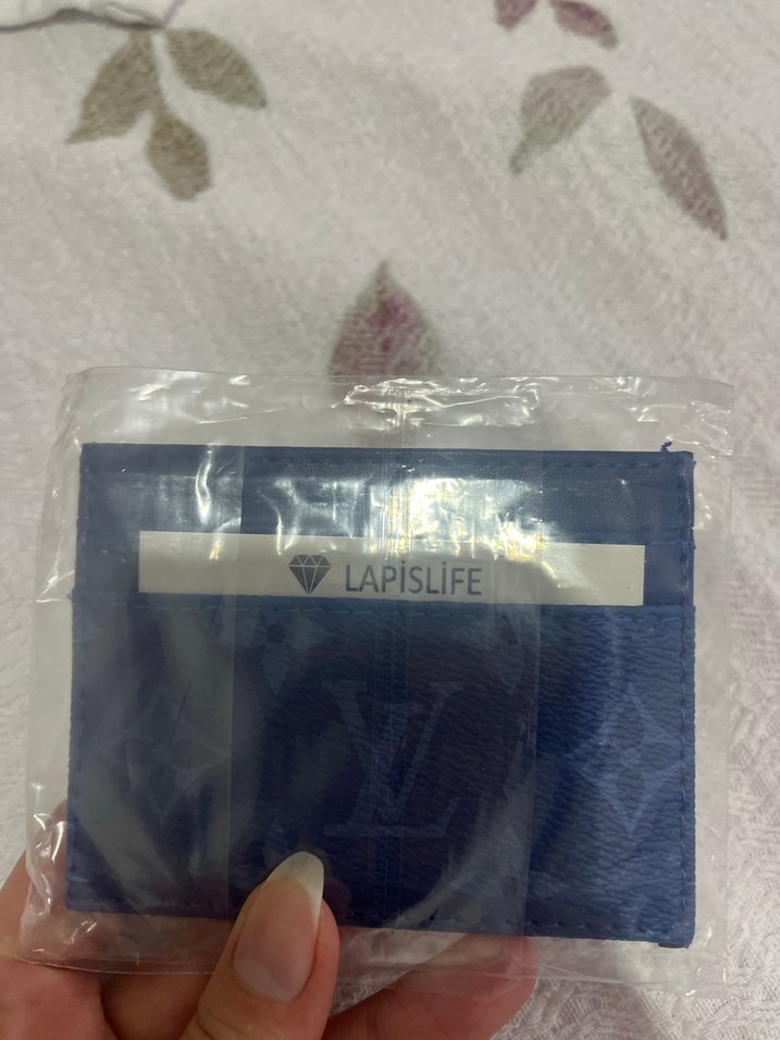 Lacivert Kadın Cüzdanı Velcro Kapamalı - Görsel 3