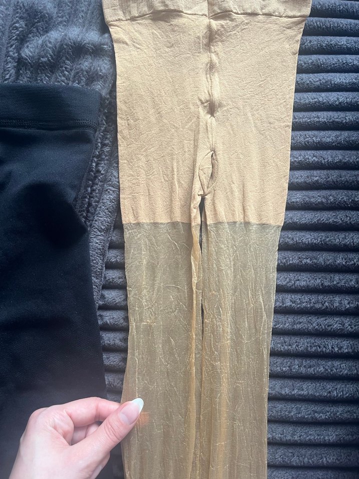 Parlak Bej Çocuk Külotlu Çorap - Görsel 2