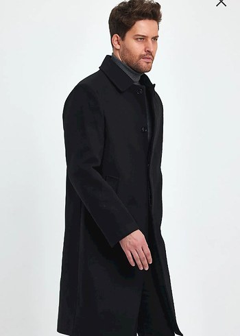 Erkek Siyah Kaban XL - Görsel 5