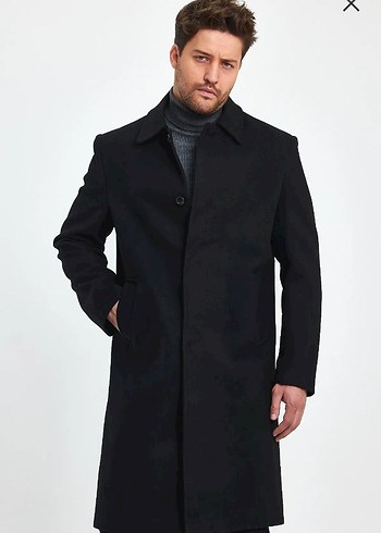 Erkek Siyah Kaban XL - Görsel 3