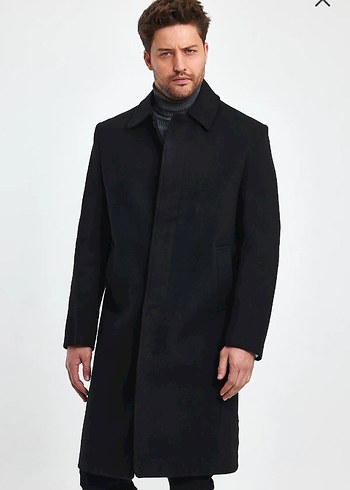 Erkek Siyah Kaban XL - Görsel 4