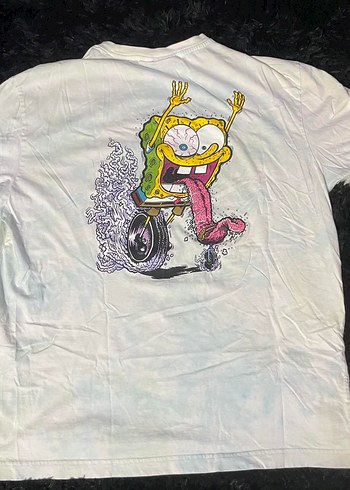 HM baskılı tshirt spongebob M/L - Görsel 4