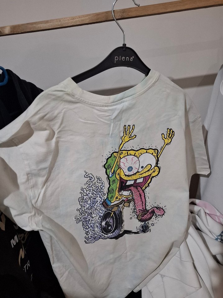 HM  baskılı tshirt  spongebob M/L - Görsel 2