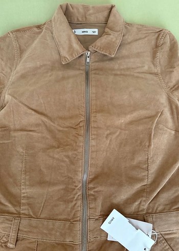 Bej Kadın Süet Kısa Kollu Tulum - Görsel 3