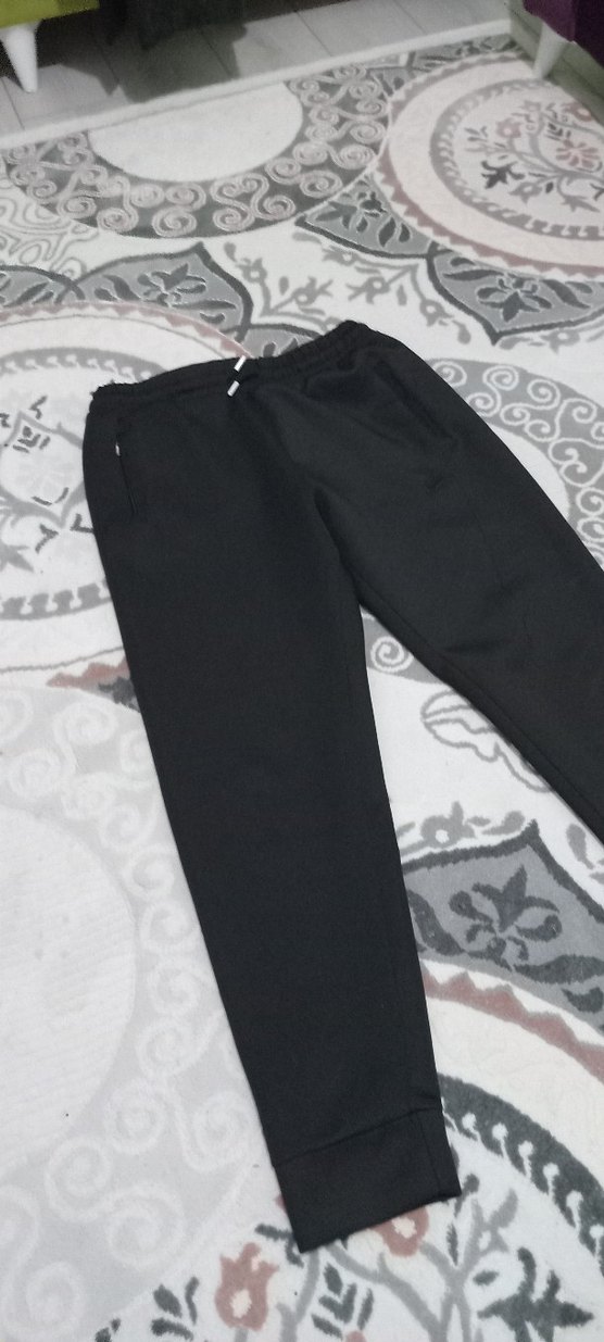 Erkek Siyah Rahat Kesim Eşofman Altı - Görsel 2