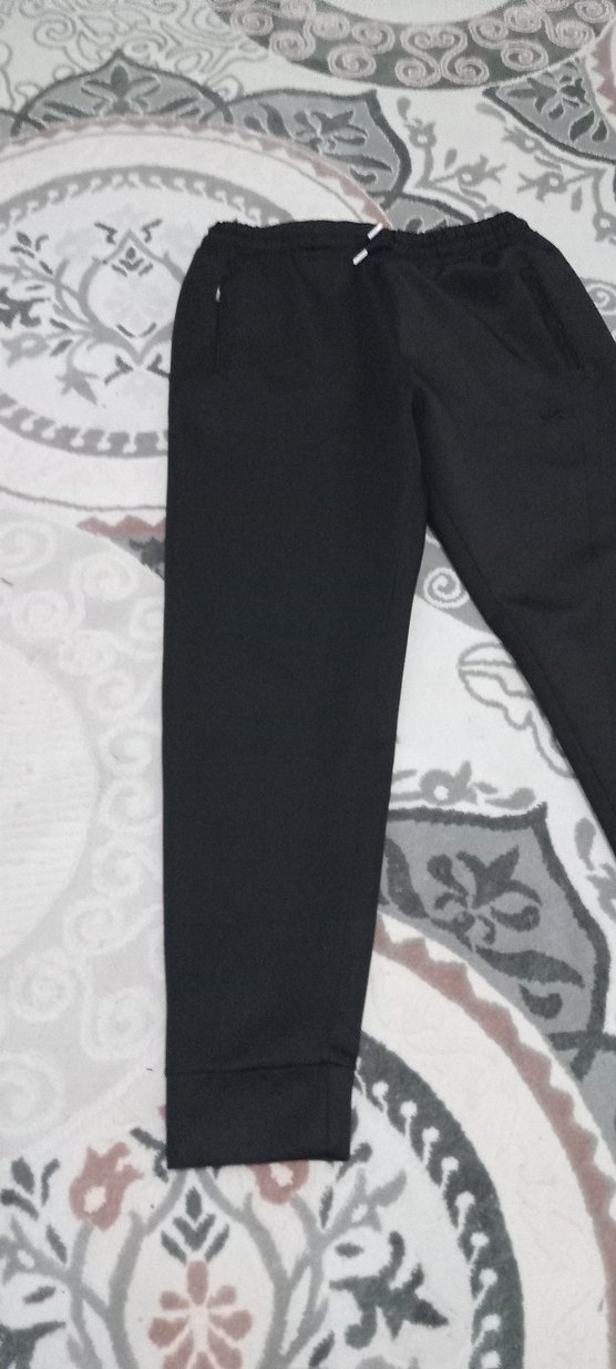 Erkek Siyah Rahat Kesim Eşofman Altı - Görsel 3