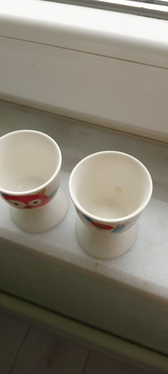 Baykuş desenli beyaz mini kupa seti - Görsel 4