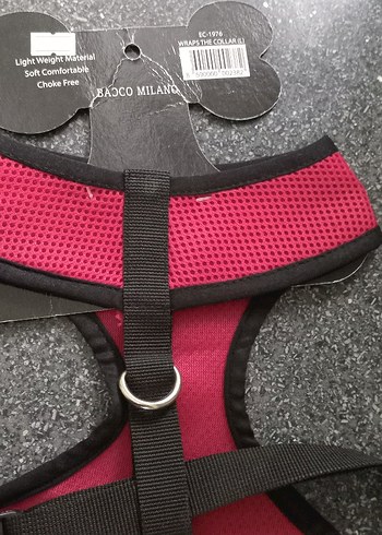 Badcomilano Pembe Köpek Göğüs Tasması - Görsel 4