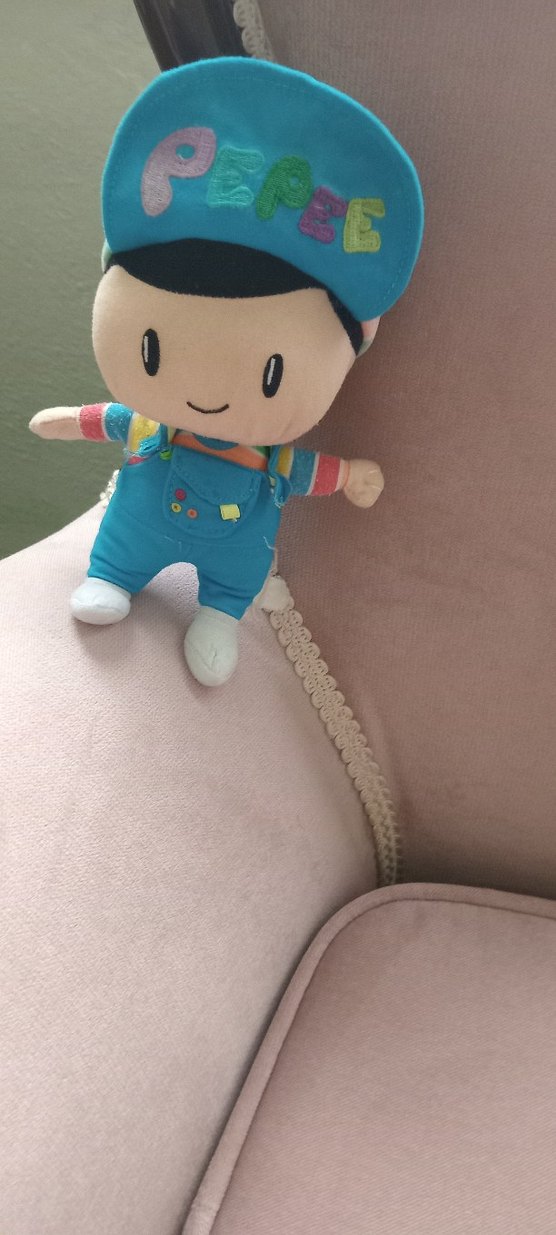 Renkli Mavi Şapkalı Peluş Oyuncak pepee - Görsel 3