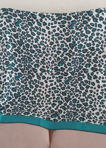 Turkuaz Desenli Bohem Kadın Fular - Görsel 3