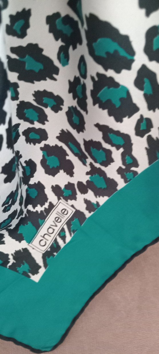 Turkuaz Desenli Bohem Kadın Fular - Görsel 2