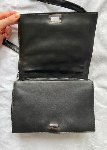 Siyah Deri Kadın Çanta - Görsel 2