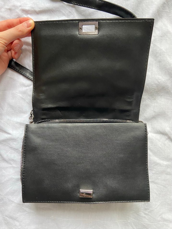 Siyah Deri Kadın Çanta - Görsel 2