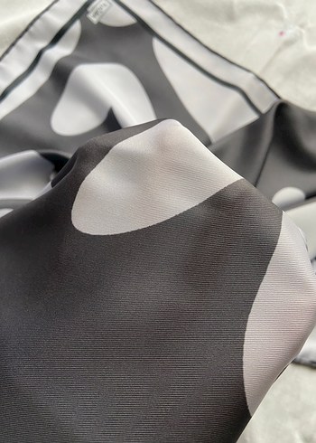 Bej Gri Desenli Modern 2 Adet Kadın Tuğba Twill Eşarp - Görsel 5