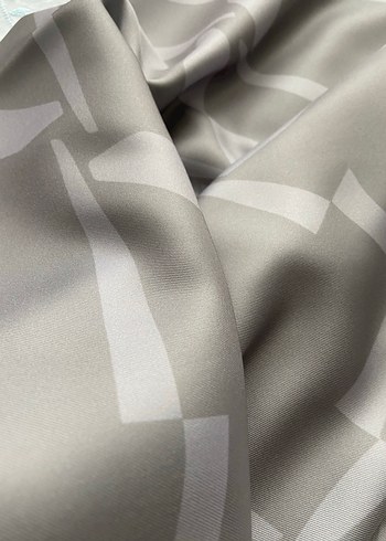 Bej Gri Desenli Modern 2 Adet Kadın Tuğba Twill Eşarp - Görsel 10