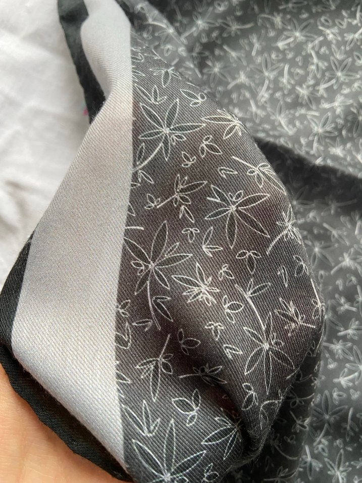 Gri ve Antrasit 2 Adet Pamuklu İpek Görünümlü Kadın Nihan Eşarp - Görsel 5