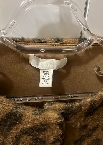 Kahverengi Leopar Desenli Kadın Ceket - Görsel 5