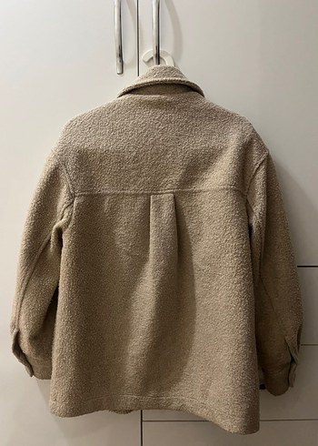 Düğmeli Bej Midi Kadın Ceket - Görsel 5