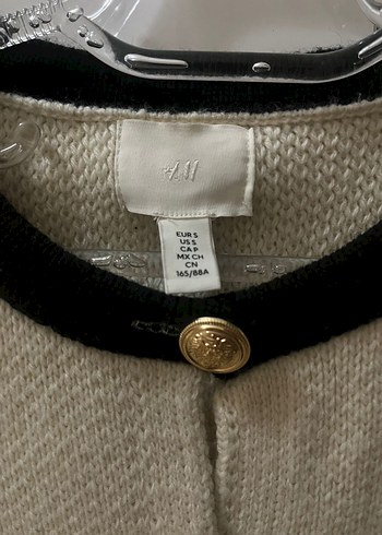 Düğmeli krem Kadın Hırka - Görsel 5