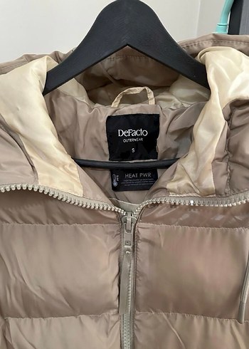 Bej Kadın Midi Kışlık Şişme Mont - Görsel 2