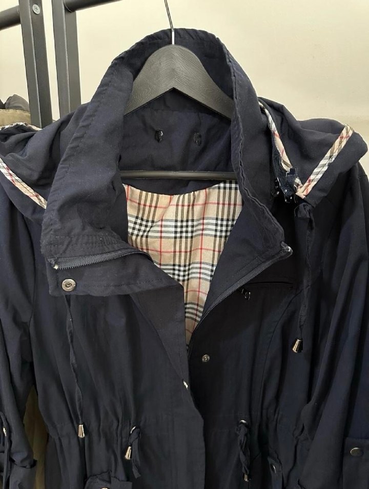 Kemerli Lacivert Kadın Ceket - Görsel 3