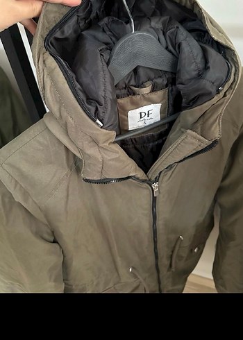 Haki Fermuarlı Kadın mont, Ceket - Görsel 3
