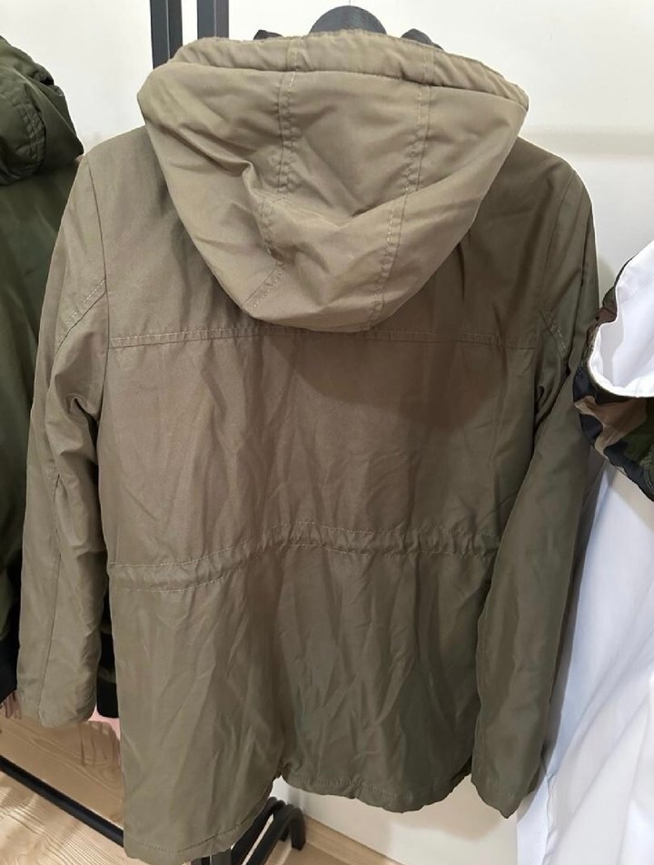 Haki Fermuarlı Kadın mont, Ceket - Görsel 4