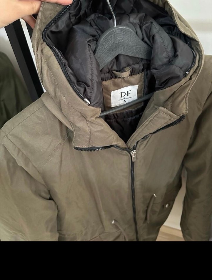 Haki Fermuarlı Kadın mont, Ceket - Görsel 3